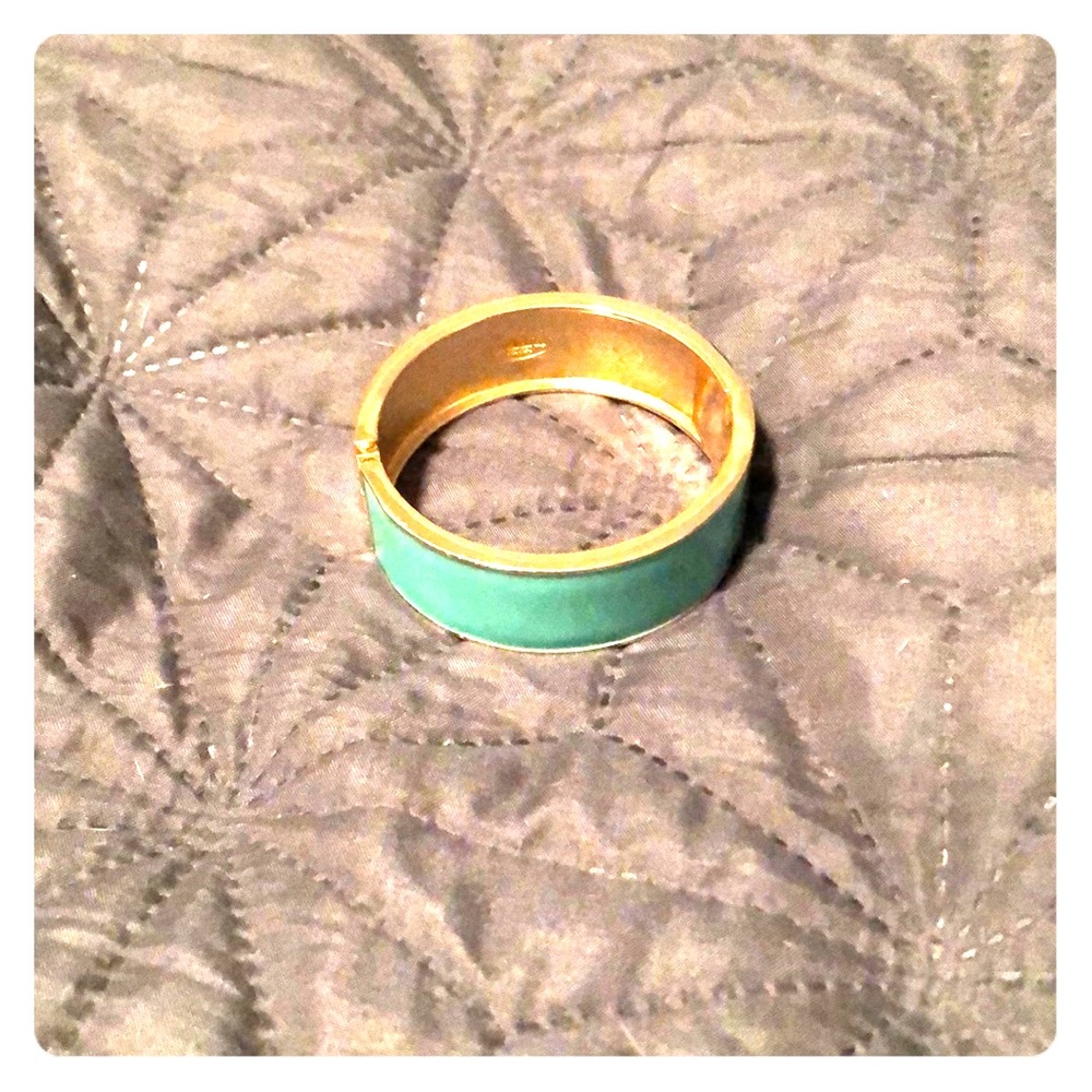 Amrita  Singh turquoise hinged bangle